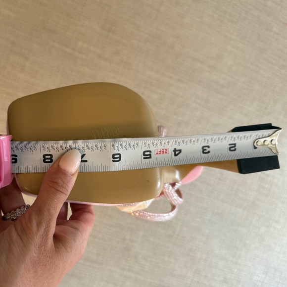 Mach and Mach crystal pink block chunky heel strappy shoe size 39.5 - Picture 13 of 13